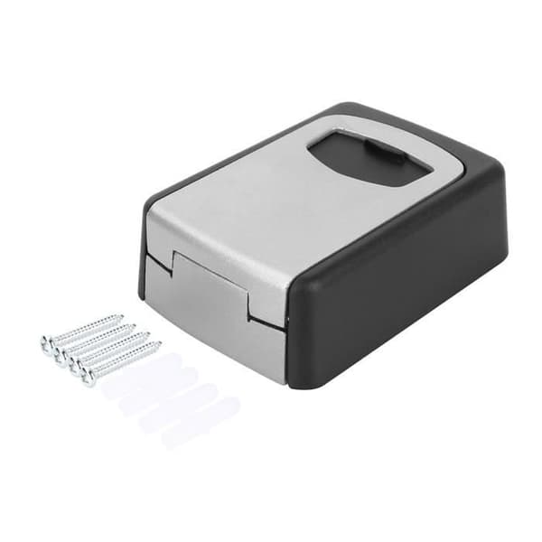 WEI Secure Key Box Väggmonterad, Utomhusskåp med 4-siffriga lösenordsnycklar
