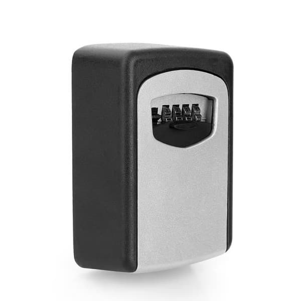 WEI Secure Key Box Väggmonterad, Utomhusskåp med 4-siffriga lösenordsnycklar