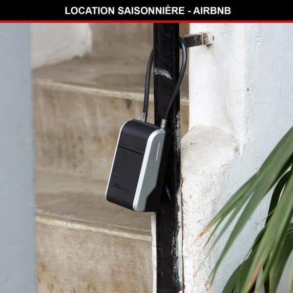 MASTER LOCK - Exteriör nyckellåda med handtag - Ny design - Stor kapacitet - Hög säkerhet - 19,6 x 7,6 x 5,6 cm