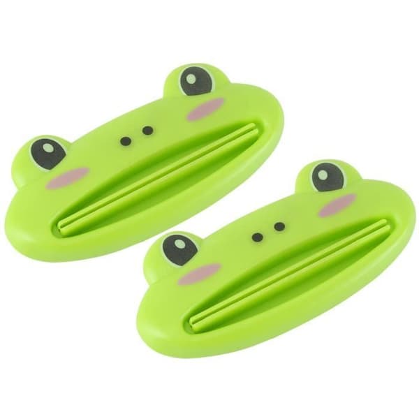 Set med 2 Grodformad Tandkrämsdispenser Tube Squeezer