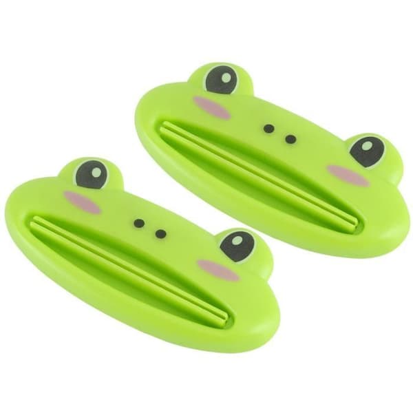 Set med 2 Grodformad Tandkrämsdispenser Tube Squeezer