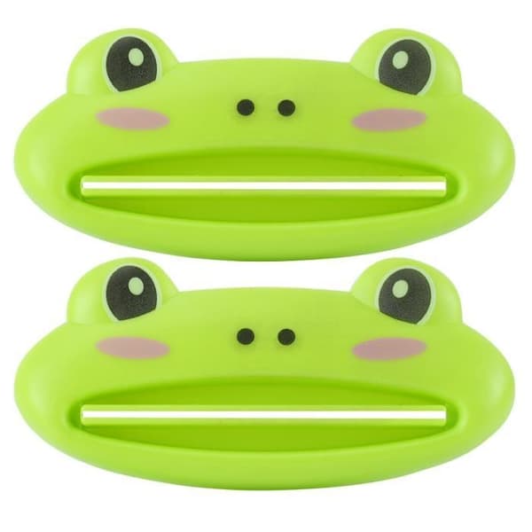 Set med 2 Grodformad Tandkrämsdispenser Tube Squeezer