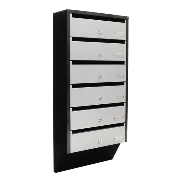 Rottner Depot 6 Brevlåda Silver Svart