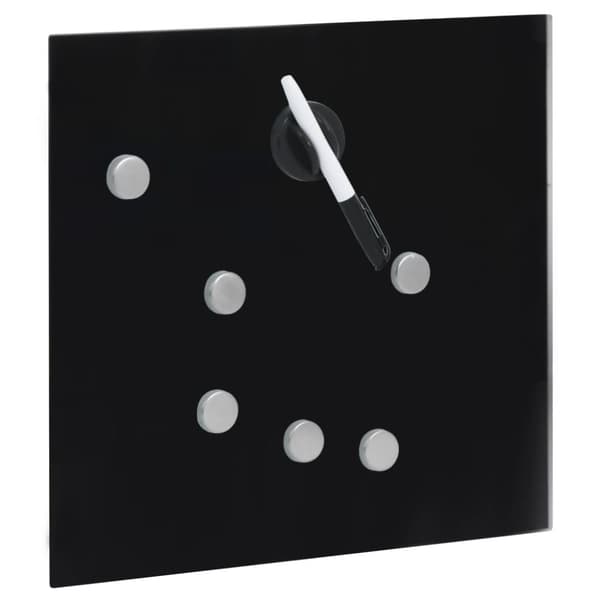 vidaXL nøgleskab med magnetisk tavle 35x35x5,5 cm sort -  Sikkerhedsskabe