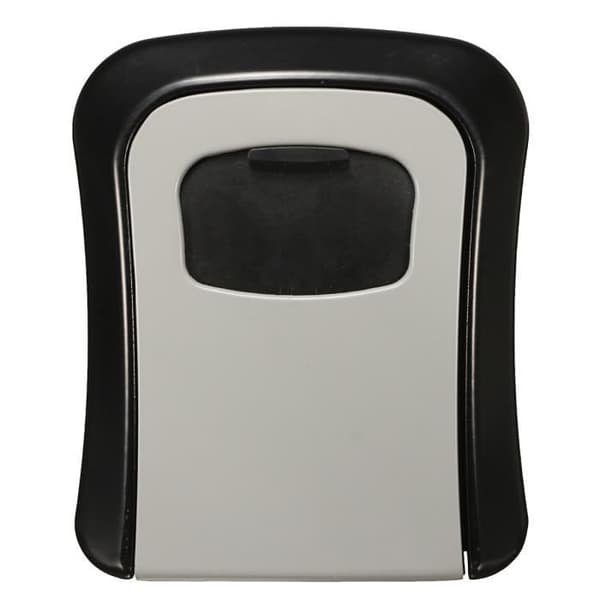 TEMPSA Wall Safe Key Box - 4-siffrig kombinationskod - Aluminiumlegering - Svart och grå