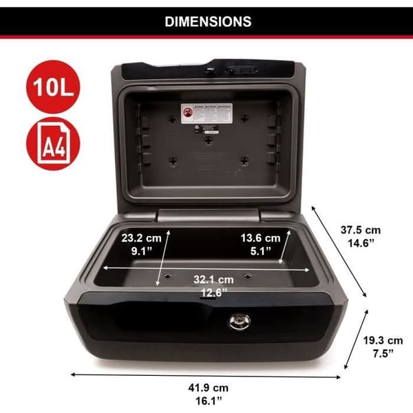 Brandsäkert säkerhetsfodral - MASTER LOCK - LCFW30100 - Brandsäkert och vattentätt - Nyckellås - Stort