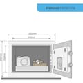 Miniatyrbild 3 av 5: Elektroniskt kassaskåp - YALE - YSV/250/DB2 - Medium 16,3L - 25x35x25cm