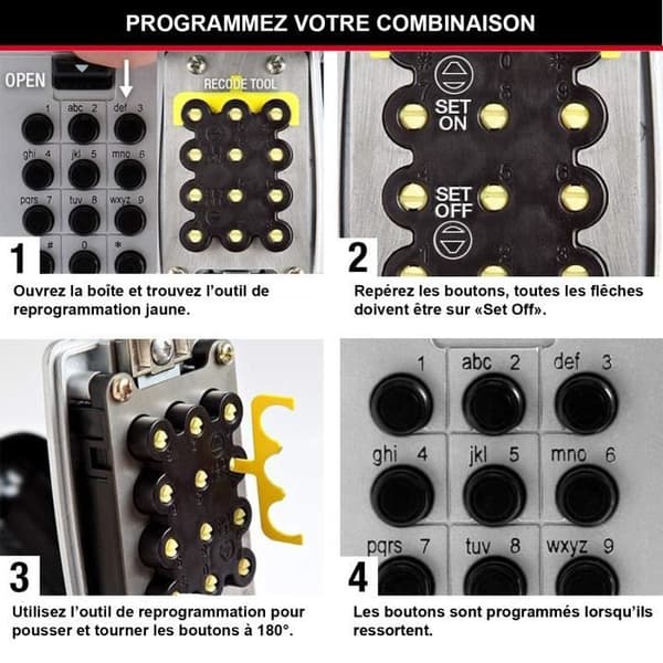 Säker nyckellåda - MASTER LOCK - Tryckknappar - Med handtag - Välj Access Dela dina nycklar säkert