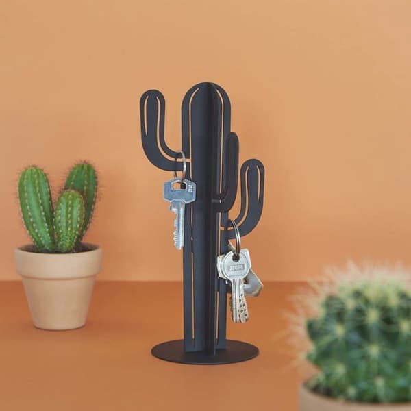 Nyckelskåp - Balvi nyckellåda - 27618 - Cactus nyckelhållare Färg Svart Cactus Metal