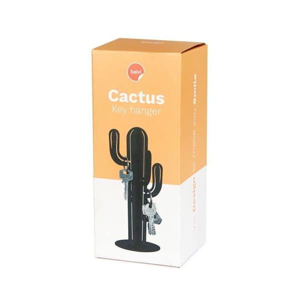 Nyckelskåp - Balvi nyckellåda - 27618 - Cactus nyckelhållare Färg Svart Cactus Metal
