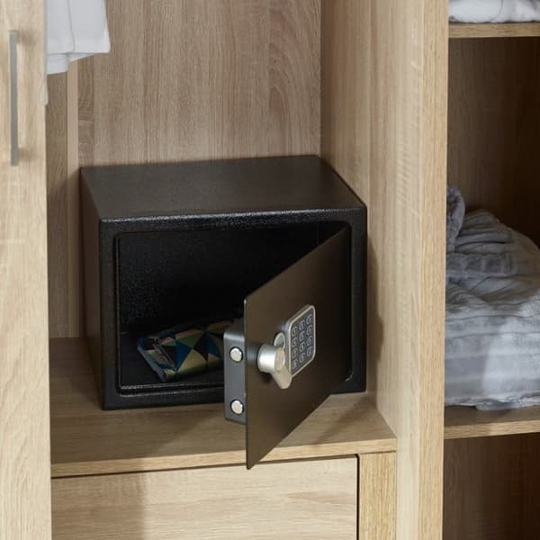 Yale YSV/200/DB2 sikker Fritstående pengeskab 8,6 L Stål Sort