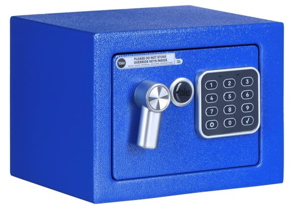 Yale YSV/170/DB2/B Vapaasti seisova kassakaappi 3,8 l teräksensininen