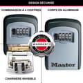 Miniatyrbild 4 av 6: MASTER LOCK Säker nyckellåda [Medium] [Väggmonterad] - 5401EURD - Välj åtkomst Dela dina nycklar säkert