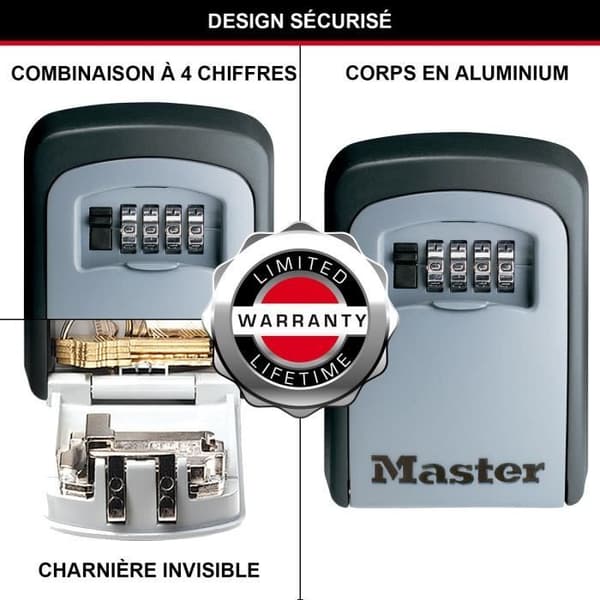 MASTER LOCK Säker nyckellåda [Medium] [Väggmonterad] - 5401EURD - Välj åtkomst Dela dina nycklar säkert