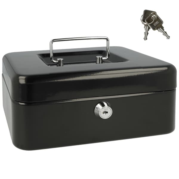 Westcott AC-E51001-ZW Kasseskuffe 200x161x90mm Sort, plastindsats med 3 rum