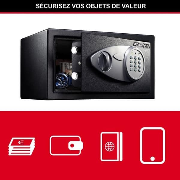 Safe MASTER LOCK X041ML 11L - Elektroniskt lås - Perfekt för smycken, identitetspapper