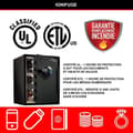 Miniatyrbild 3 av 6: Säker - MASTER LOCK - Brandsäker och vattentät - XXL 56.6L - Elektronisk kombination