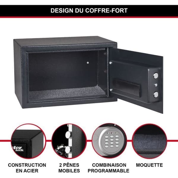 MASTER LOCK Safe - Format M - 22,0 x 35,0x 27 cm