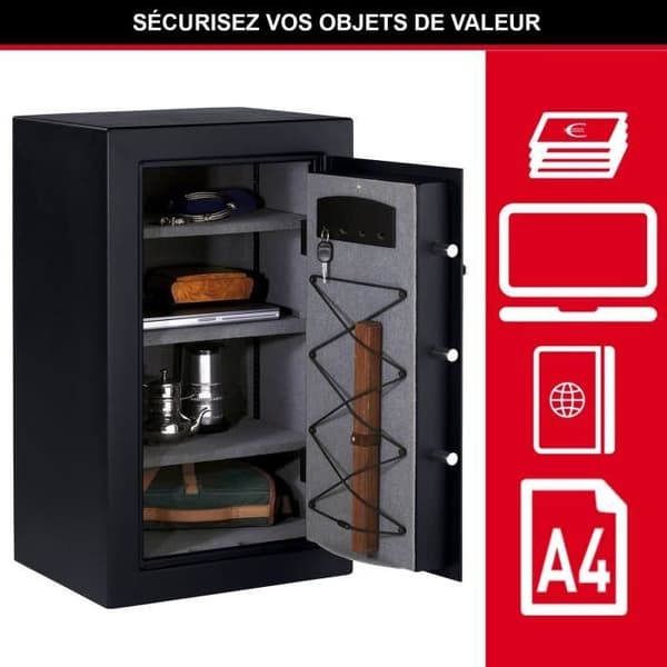 Master Lock Högsäkerhetsvalv Stor Kapacitet, Elektronisk Kombination, 169 L, 95 x 55.1 x 50.2 cm