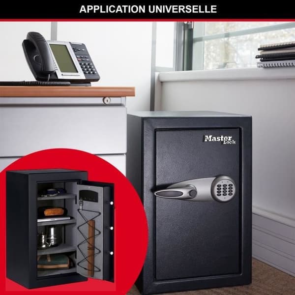Master Lock Högsäkerhetsvalv Stor Kapacitet, Elektronisk Kombination, 169 L, 95 x 55.1 x 50.2 cm