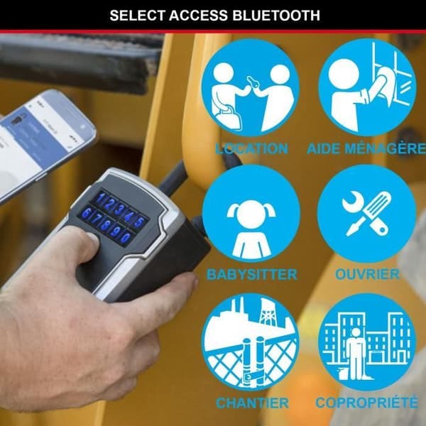 MASTER LOCK Ansluten nyckellåda - Bluetooth eller kombination - ett handtag