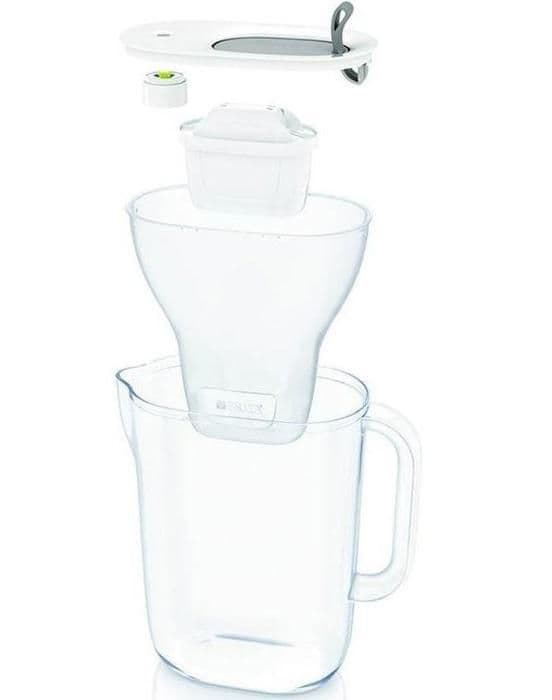 Brita Karaffer Karaffel med filter Style XL LED, volym 3,6 l, filter MX PRO, grå 1052803