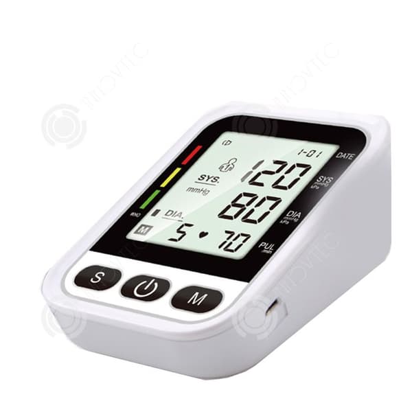 INN Mätinstrument 9,8x13x5,7cm LED-skärm röstmeddelande armmätinstrument hälsoövervakning bärbar mätning