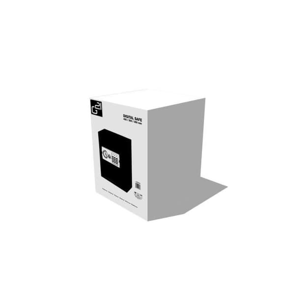 Digitalt säkerhetsskåp G21 - Svart - 450 x 350 x 350mm - Med kod - Vägghängning möjlig