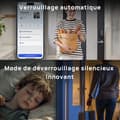 Miniatyrbild 6 av 6: Aqara U200 Kit Smart Lås, Dörrlås med Matter, Vattentålig IPX5, Åtkomst genom fingeravtryck/lösenord/NFC, APP Kontroll, Svart
