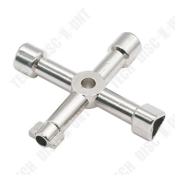 TD® Universalnyckel Justerbar korsformad triangulär verktygssats Compact Magic zinklegering multifunktionsskåp