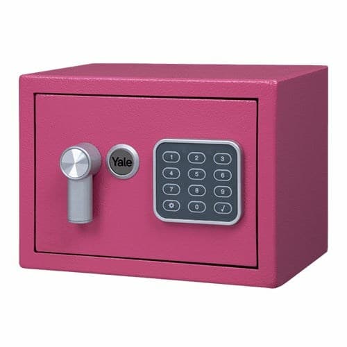 Yale YSV/170/DB2/P Vapaasti seisova kassakaappi 3,8 l Teräs Pinkki