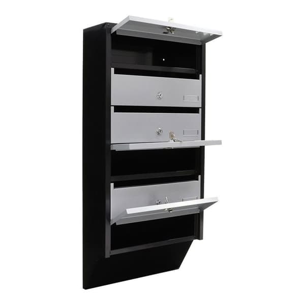 Rottner Depot 6 Brevlåda Silver Svart