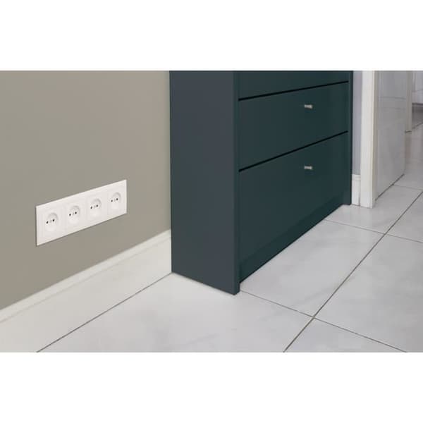 ARREGUI Socket 23000W-S1 osynlig vägg-in kassaskåp - Svart - 12 L - Nyckel