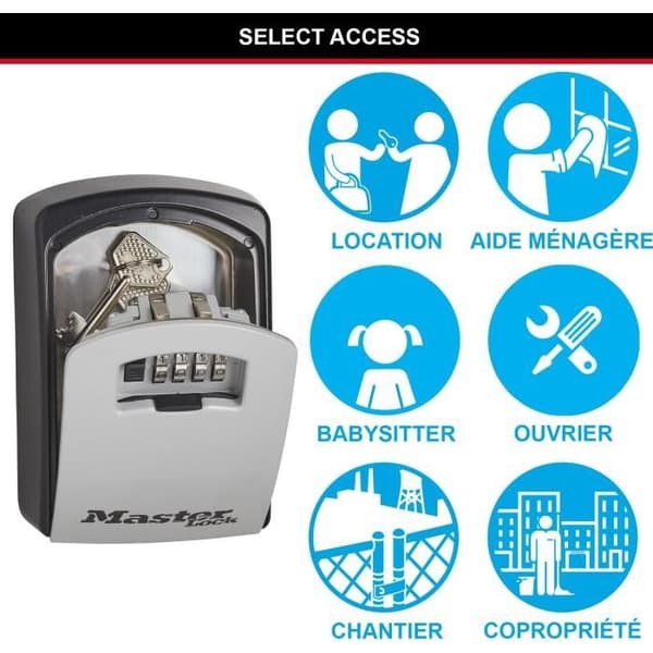 Masterlock säkerhetsskåp Nyckelskåp 5403EURD XL-format