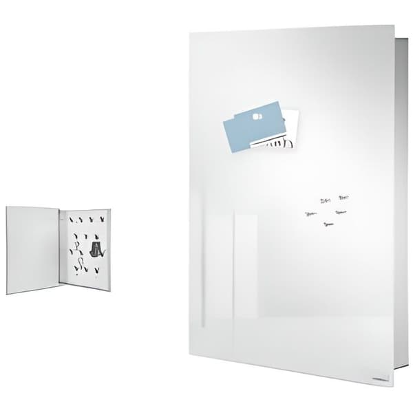 Nyckelbox - Blomus - Velio - Vittonad spegel - Rostfritt stål - Magnetisk