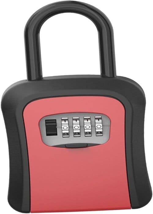 Skåp med nyckel - Nyckelbox Rawrr - CH-876 - Nyckelskåp Safebox, Röd
