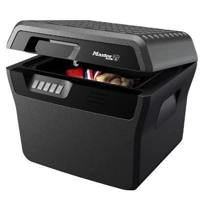 Brandsäker säkerhetsbox - MASTER LOCK - FHW40300EURHRO - Brandsäker och vattentät - Stor 18,5L - Elektronisk dräkt