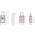 Miniatyrbillede 4 af 4: Nøgleskab - ABUS - 797 LED KeyGarage B - Håndtag - Justerbar digital kode - LED - Opbevaring til op til 20 nøgler