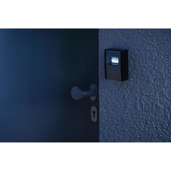Seinään kiinnitettävä avainkaappi - ABUS - 787 LED BIG KeyGarage B - Säilytystilaa jopa 38 avaimelle - Valaistut kellotaulut - Säänkestävä