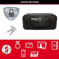 Pikkukuva 4 / 5: MASTER LOCK kuljetettava tulenkestävä turvakaappi - 5L - asiakirjoille, USB-muistitikuille jne.