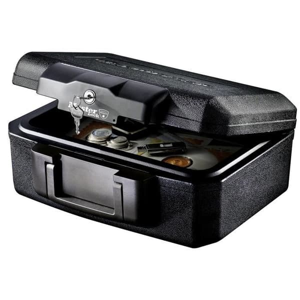 MASTER LOCK kuljetettava tulenkestävä turvakaappi - 5L - asiakirjoille, USB-muistitikuille jne.
