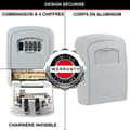 Pikkukuva 4 / 6: MASTER LOCK Secure Key Box - Koko M - Valkoinen - Avainlaatikko - Turvallinen säilytys