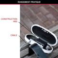 Pikkukuva 4 / 6: Mini kannettava kassakaappi - MASTER LOCK - 5900EURDWHT - Kaapelilla - Yhdistelmä - Valkoinen