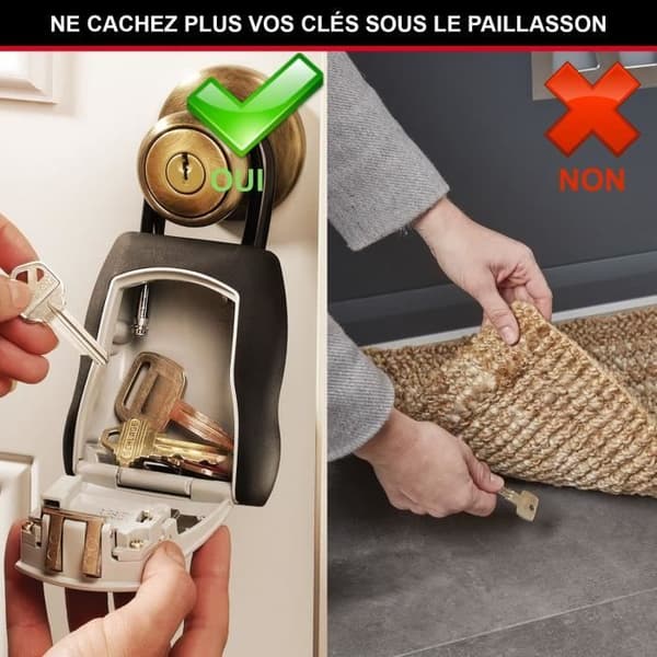 Turvallinen avainlaatikko - MASTER LOCK - 5400EURD - Koko M - Kahvalla - Select Access Jaa avaimesi turvallisesti