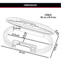 Miniatyrbild 6 av 6: Mini Portabelt Kassaskåp - MASTER LOCK - 5900EURD - Med Kabel - Kombination - Svart