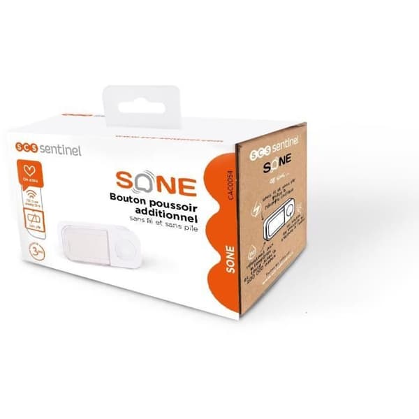 Extra tryckknapp - SCS SENTINEL - SONE & SONE + - CAC0054 - Trådlös och batterifri