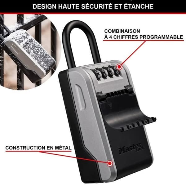 Masterlock säkerhetsskåp Nyckelbox 5480EURD L format