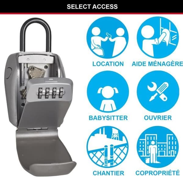 MASTER LOCK -avainlaatikko [parannettu turvallisuus] [kahvalla] - 5414EURD - Select Access Jaa avaimesi turvallisesti