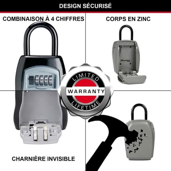 MASTER LOCK -avainlaatikko [parannettu turvallisuus] [kahvalla] - 5414EURD - Select Access Jaa avaimesi turvallisesti