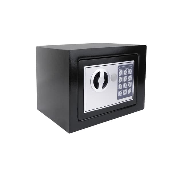 Sikker, solid stål konstruktion, digital PIN betjening, overflademonteret installation,SORT 4.6L